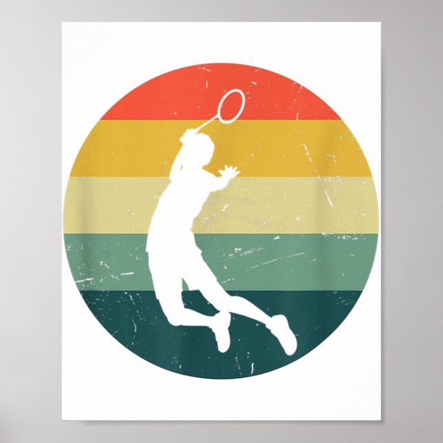 Womens Badminton Player Badminton  Poster (Front)