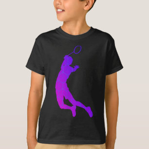 Womens Badminton Player Badminton Shuttle  T-Shirt
