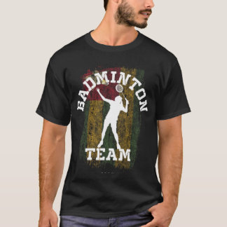 Womens Badminton Togo Net Games Player Badminton T-Shirt