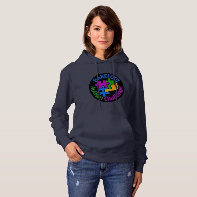 Women's Barefoot Autism Challenge Sweatshirt (Front Full)