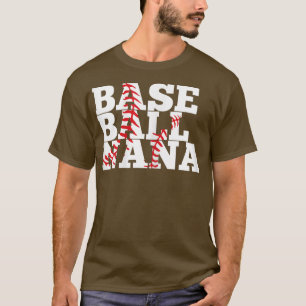 Womens Baseball Nana Baseball Grandma T-Shirt