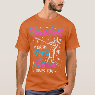 Womens Baseball Or Bows Gram Loves You Gender Reve T-Shirt