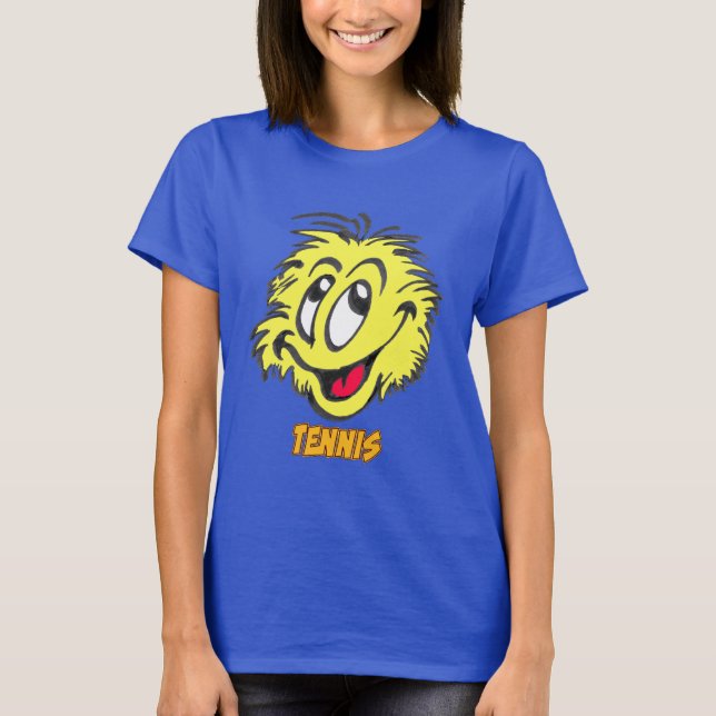 Women's Basic BLUE Tennis T-Shirt (Front)