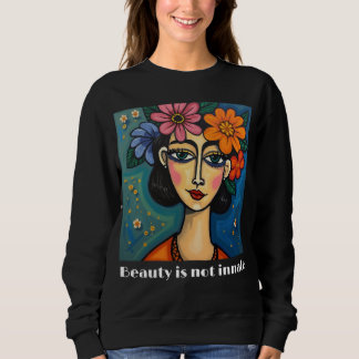 Women's Basic Sweatshirt with positive message
