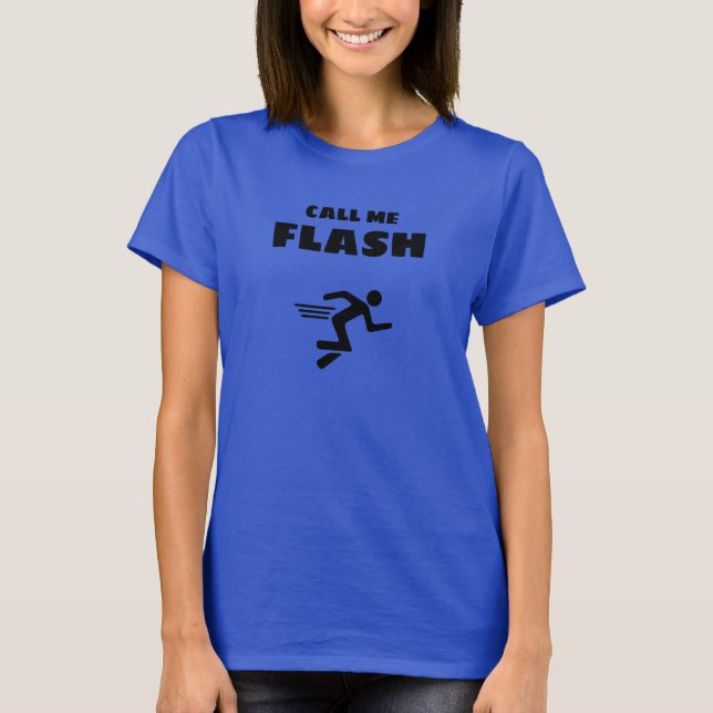 Women's Basic T-Shirt | Call Me Flash (Front)