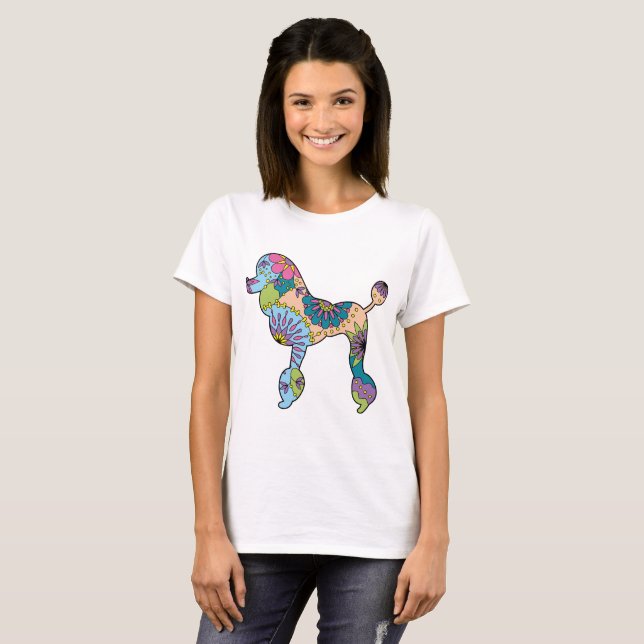 Women's Basic T-Shirt Poodle (Front Full)