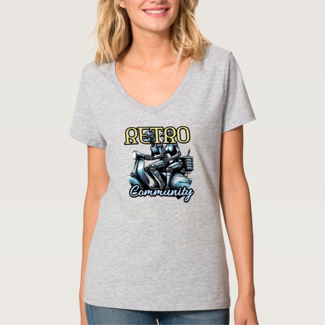 Women's Basic V-Neck T-Shirt (Front)