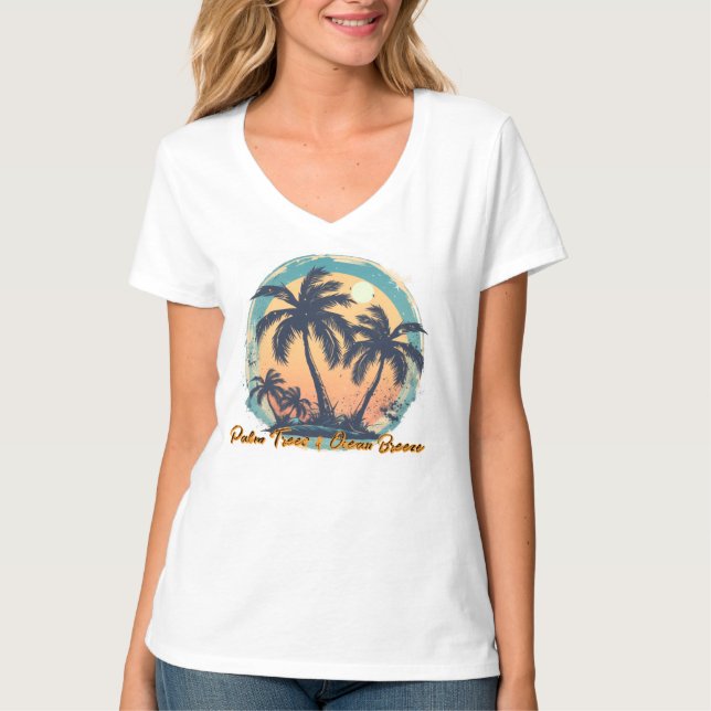 Women's Basic V-Neck T-Shirt  (Front)