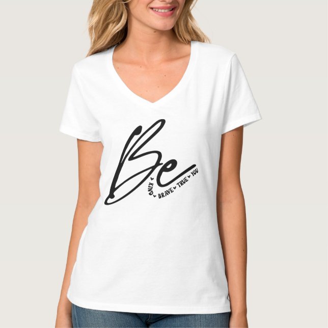 Women's Basic V-Neck T-Shirt (Front)