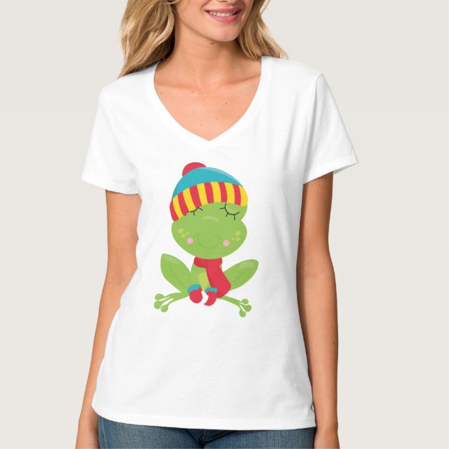 Women's Basic V-Neck T-Shirt (Front)