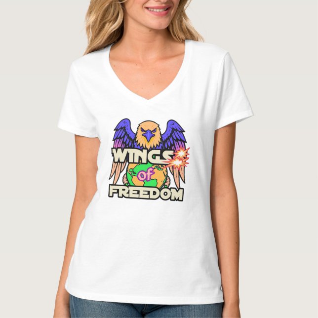 Women's Basic V-Neck T-Shirt (Front)