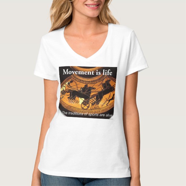 Women's Basic V-Neck T-Shirt (Front)