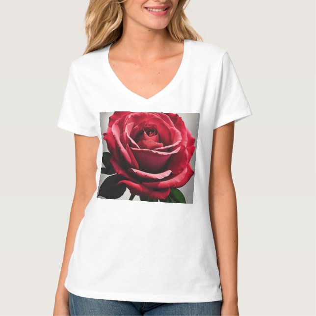 Women's Basic V-Neck T-Shirt (Front)