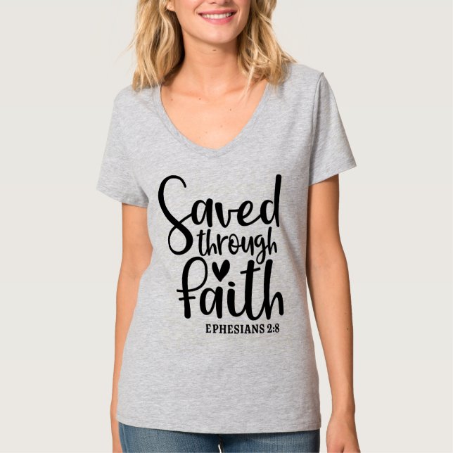 Women's Basic V-Neck T-Shirt (Front)