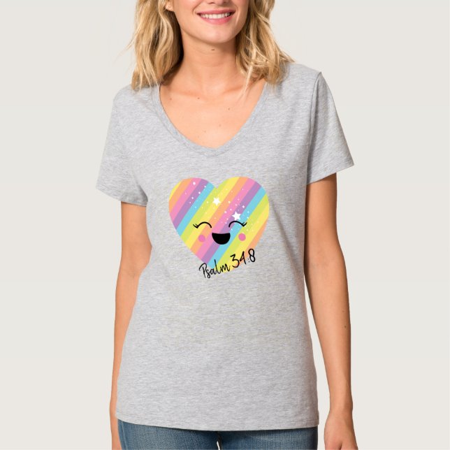 Women's Basic V-Neck T-Shirt (Front)