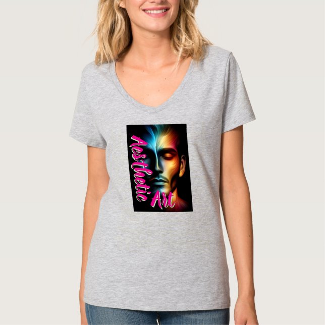 Women's Basic V-Neck T-Shirt (Front)