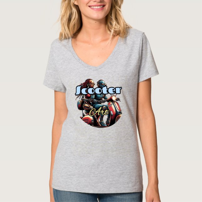 Women's Basic V-Neck T-Shirt (Front)