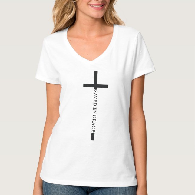 Women's Basic V-Neck T-Shirt (Front)