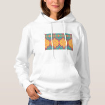 Women's Basic White Hooded Sweatshirt