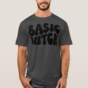 Womens Basic Witch, Simple Halloween Outfit, Retro T-Shirt