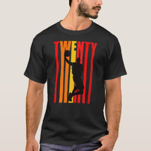 Womens Basketball 20th Birthday Boy Mens Dad Retro T-Shirt