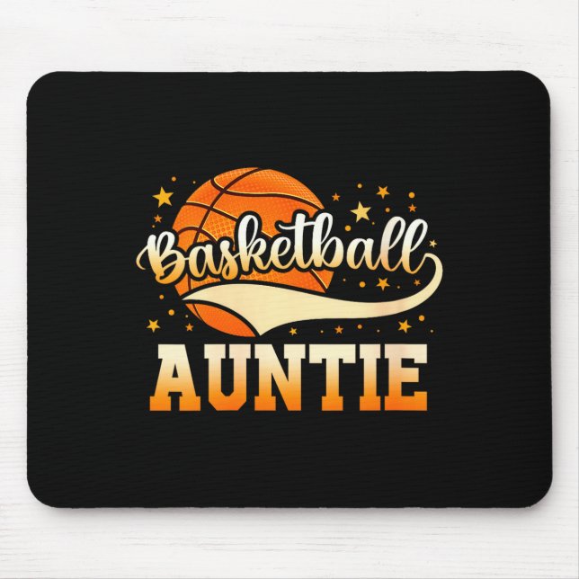 Women's basketball auntie  mouse pad (Front)