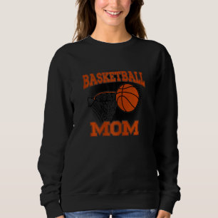 Womens Basketball Mom Sweatshirt