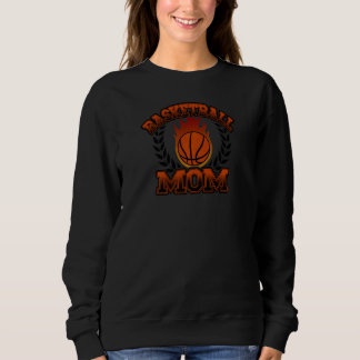 Womens Basketball Mom Sweatshirt