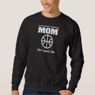 Womens Basketball Mum Basketball Mama Mothers Day Sweatshirt