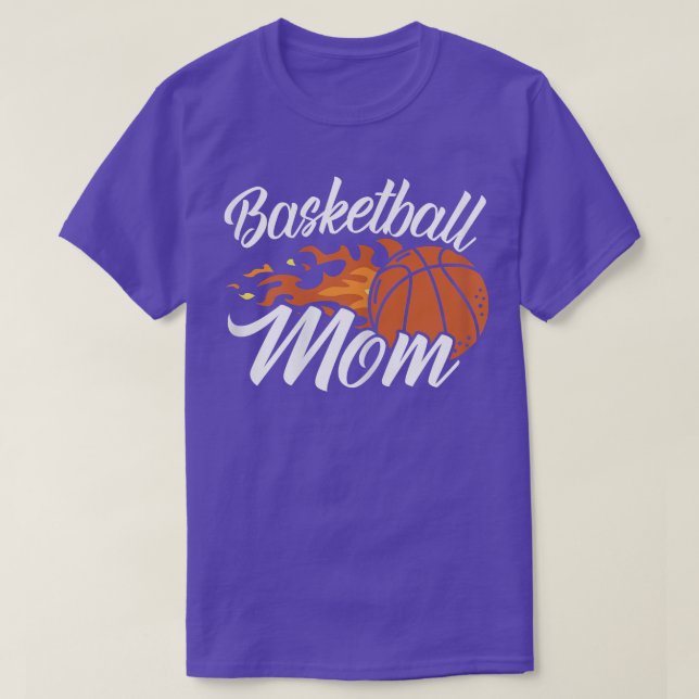 Womens Basketball Mum Player Hoop Junkie Mothers D T-Shirt (Design Front)