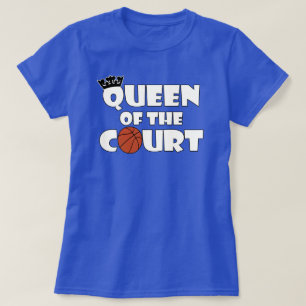 Womens Basketball Queen of the Court Sports Player T-Shirt