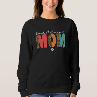 Women's Basset Hound Mom For Women Basset Mom Mama Sweatshirt