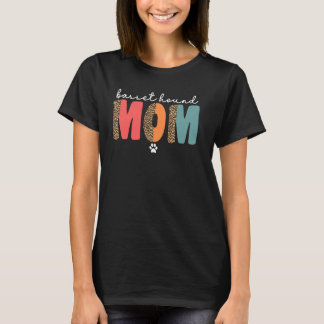 Women's Basset Hound Mum For Women Basset Mum Mama T-Shirt