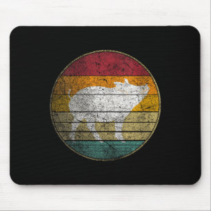 Women's bbq pig - vintage birthday mother's mouse pad