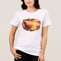 women's ( beach mode ) cute tee