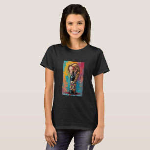 Women's Beautiful Graphic Novelty Wine Time T-Shirt