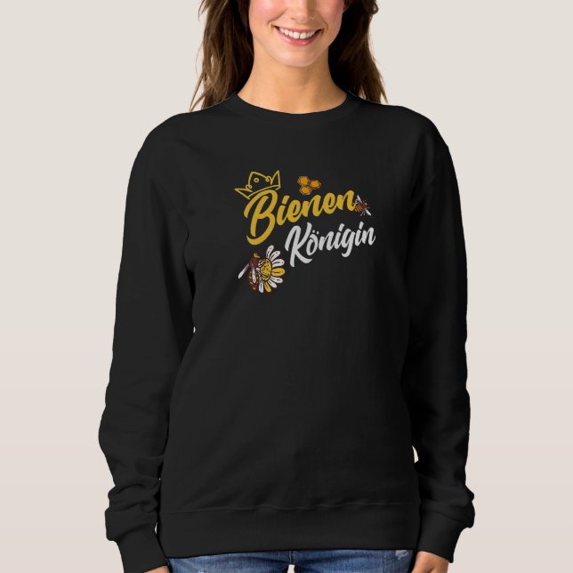 Womens Bee Queen   Sweatshirt (Front)