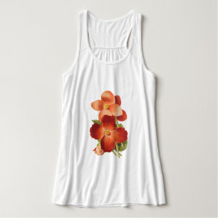 Women's Begonia Flowers Singlet