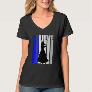 Womens Believe Violin Life Inspiring Violinist Mus T-Shirt