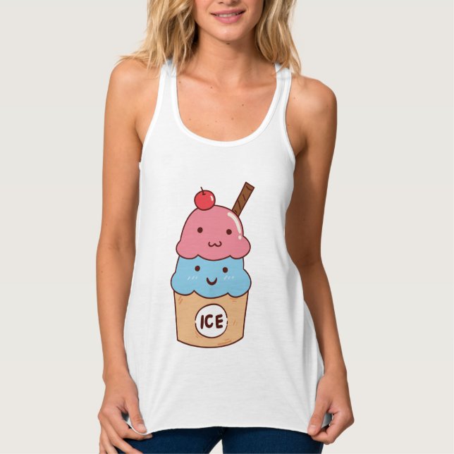 Women's Bella+Canvas Flowy Racerback Tank Top (Front)