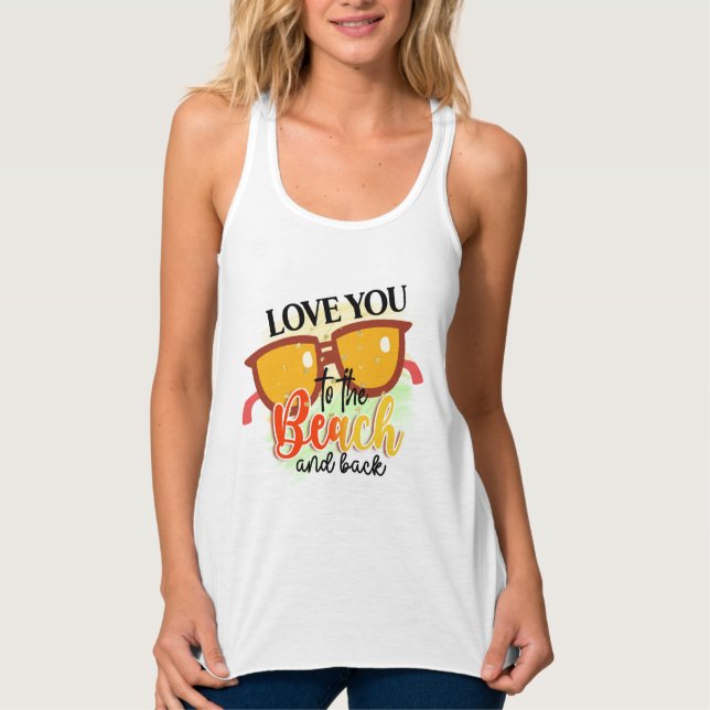 Women's Bella+Canvas Flowy Racerback Tank Top (Front)