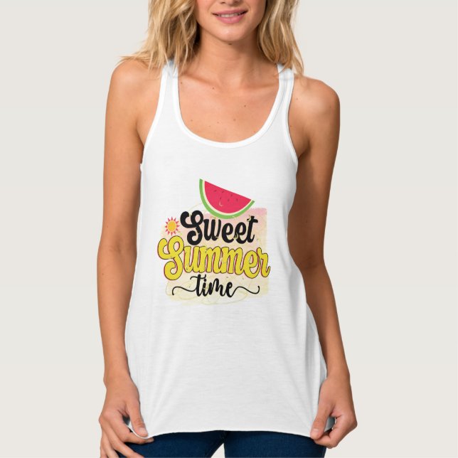 Women's Bella+Canvas Flowy Racerback Tank Top (Front)