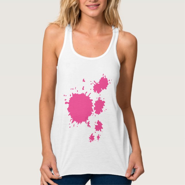 Women's Bella+Canvas Flowy Racerback Tank Top (Front)