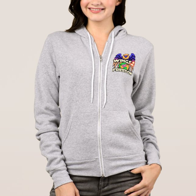 Women's Bella+Canvas Full-Zip Hoodie (Front)