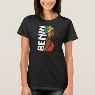 Womens Benin Beninese Flag African Heritage Ethnic T-Shirt