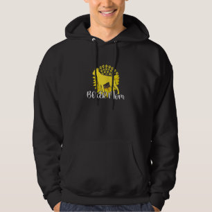 Womens Best Boxer Mum Sunflower Dog Paws Motheru20 Hoodie
