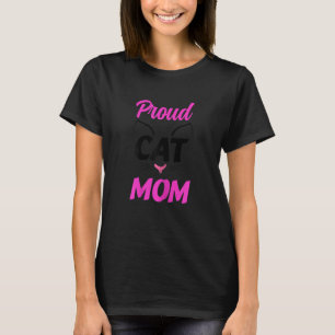 Womens Best Cat Mum Ever Proud Cat Mum T-Shirt