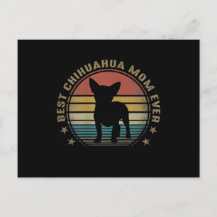 Womens Best Chihuahua Mum Ever Funny Mothers Day Holiday Postcard