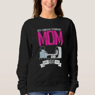 Womens Best Computer Technology Mum Ever Radiologi Sweatshirt