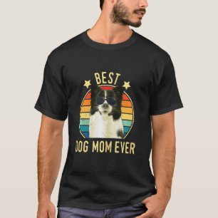 Womens Best Dog Mum Ever Border Collie Mothers Day T-Shirt